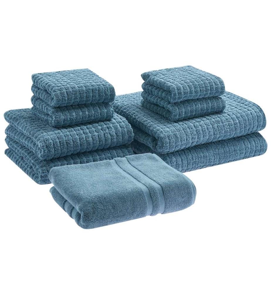 Set di 9 asciugamani ATAI Cotone Blu