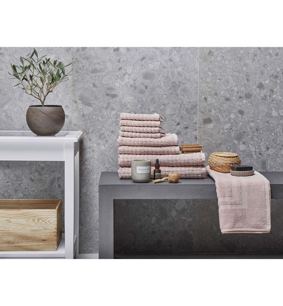 Lot de 9 serviettes ATAI Coton Rose