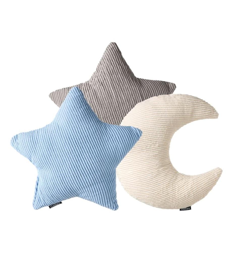 Dekokissen 3er Set LUNA Cord 35 x 30 cm 35 x 35 cm Bunt Ohne Muster
