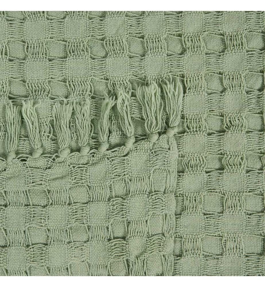 Couvre-lits BERE Coton 200 x 220 cm Vert