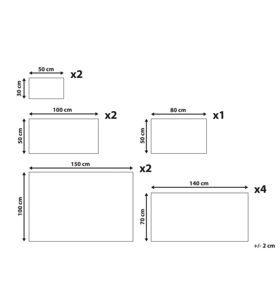 Lot de 11 serviettes ATAI Coton Vert