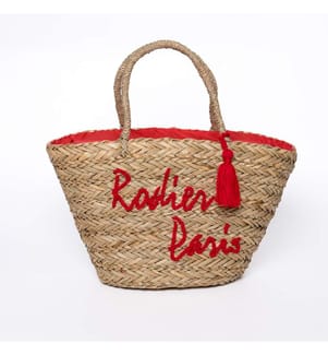 Cestino Playa - Beige e rosso