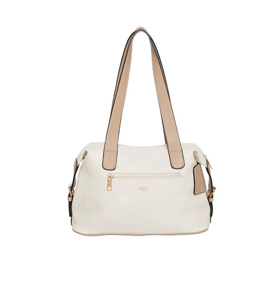 Borsa Beltos - Bianco e beige