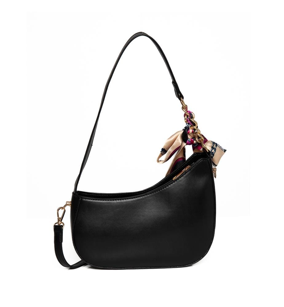 Sac à Main Fleurs - Noir