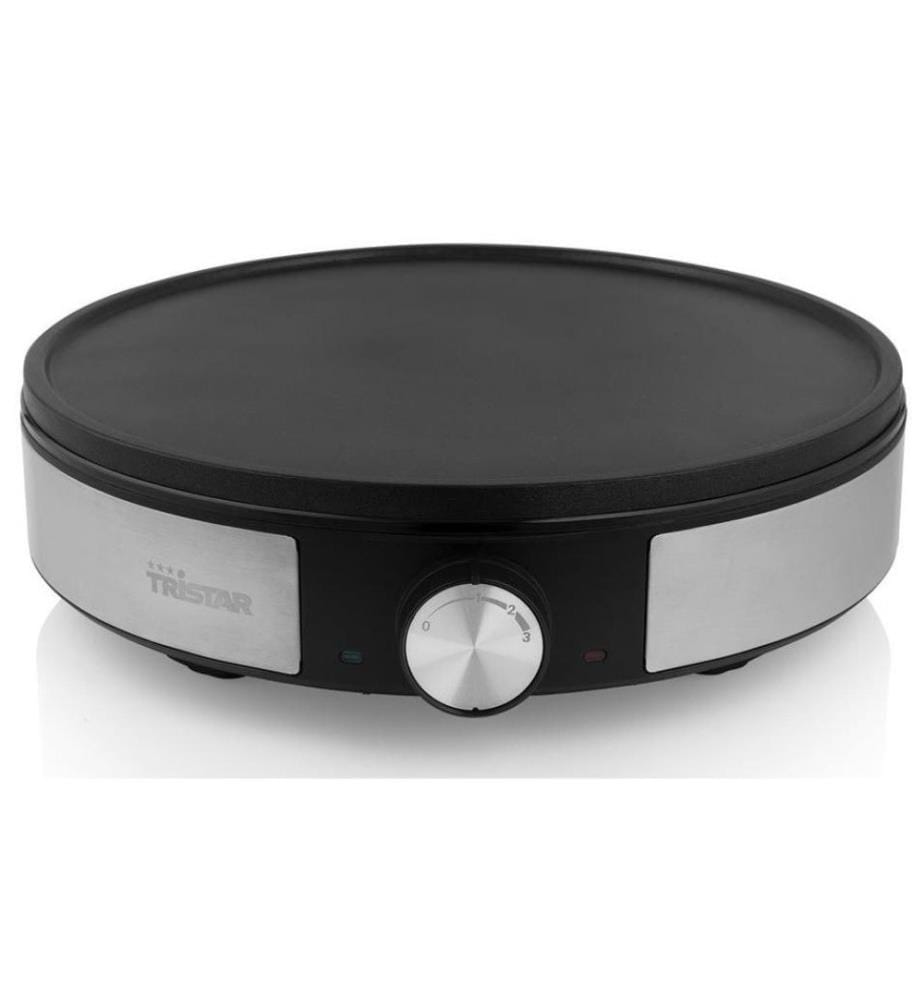 TRISTAR - Appareils pour crêpe BP-2638 1200 W, Noir/Argenté