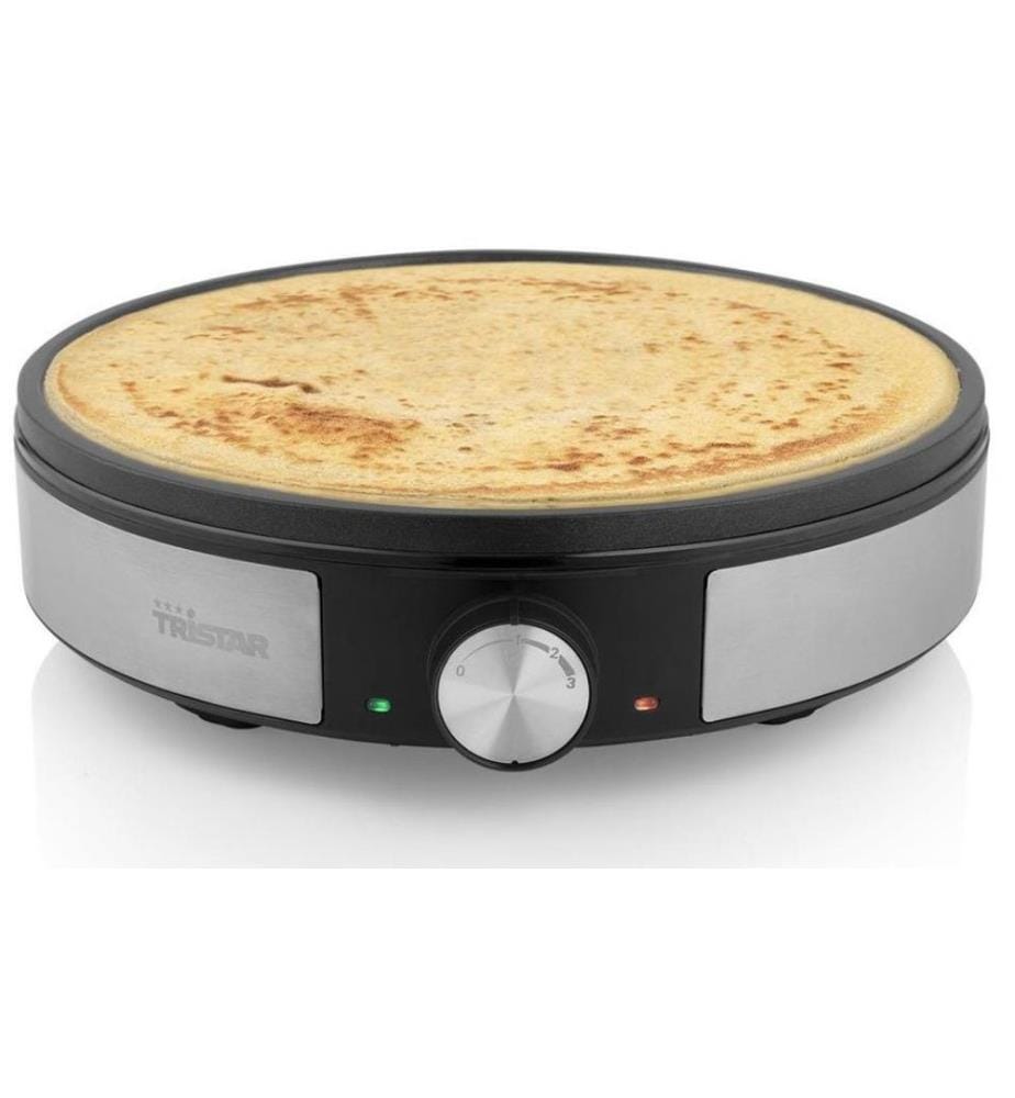 TRISTAR - Appareils pour crêpe BP-2638 1200 W, Noir/Argenté