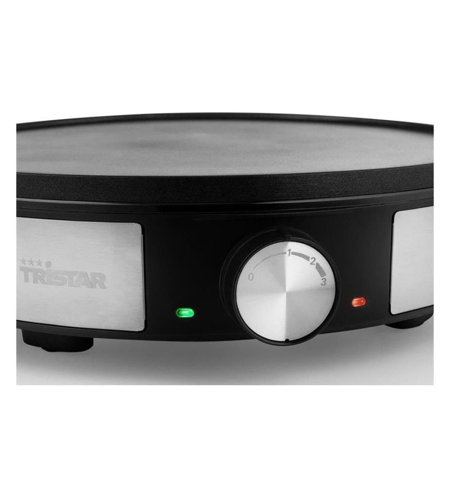 TRISTAR - Appareils pour crêpe BP-2638 1200 W, Noir/Argenté