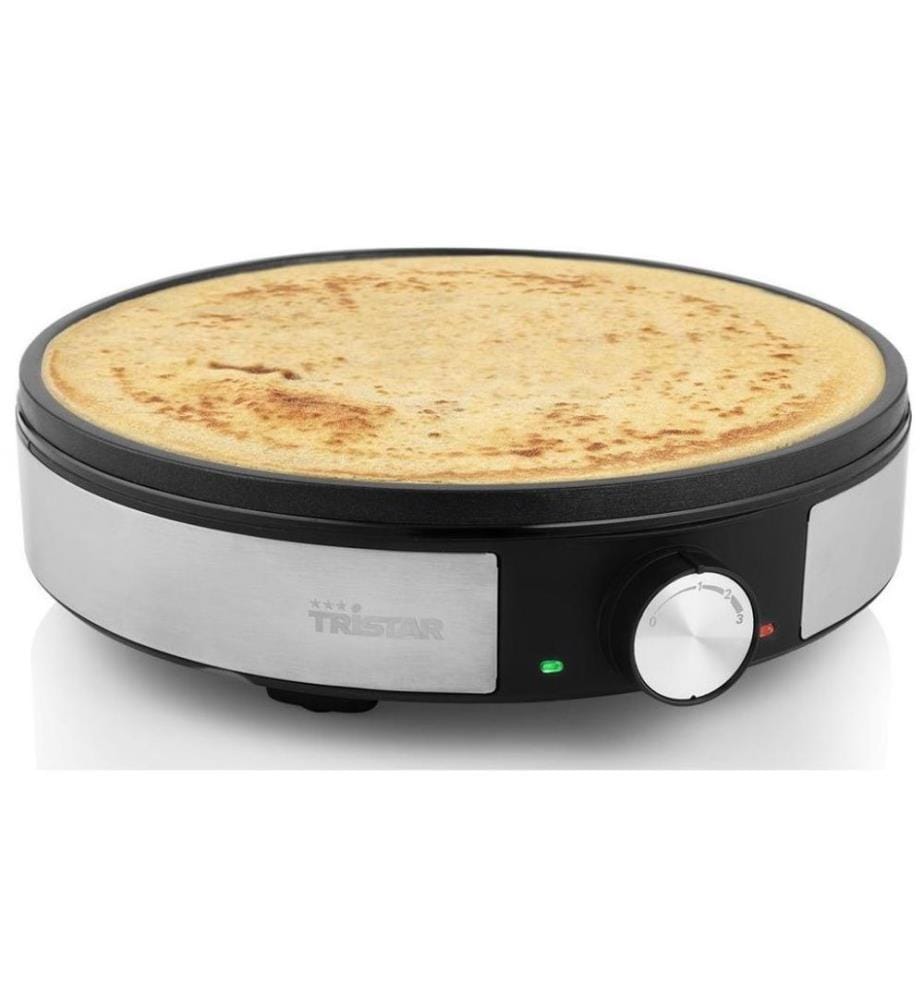 TRISTAR - Appareils pour crêpe BP-2638 1200 W, Noir/Argenté