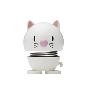 HOPTIMIST - Objet à exposer Bumble chat S 7.3 cm, Blanc