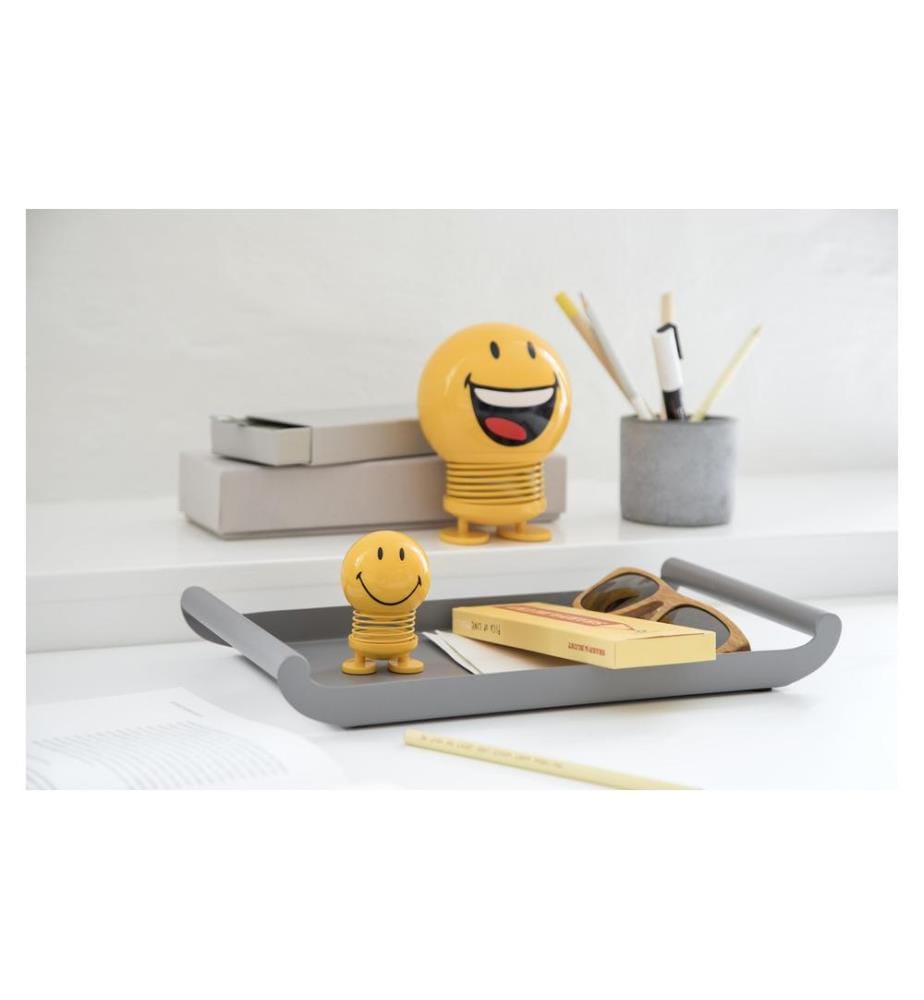 HOPTIMIST - Objet à exposer Bumble Smiley S 8 cm, Jaune