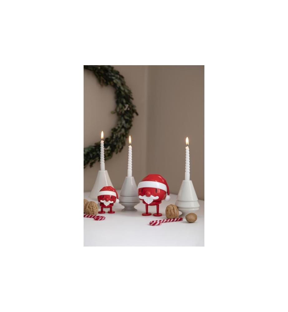 HOPTIMIST - Deko Bumble Santa Claus M 10.5 cm, Rot/Weiss
