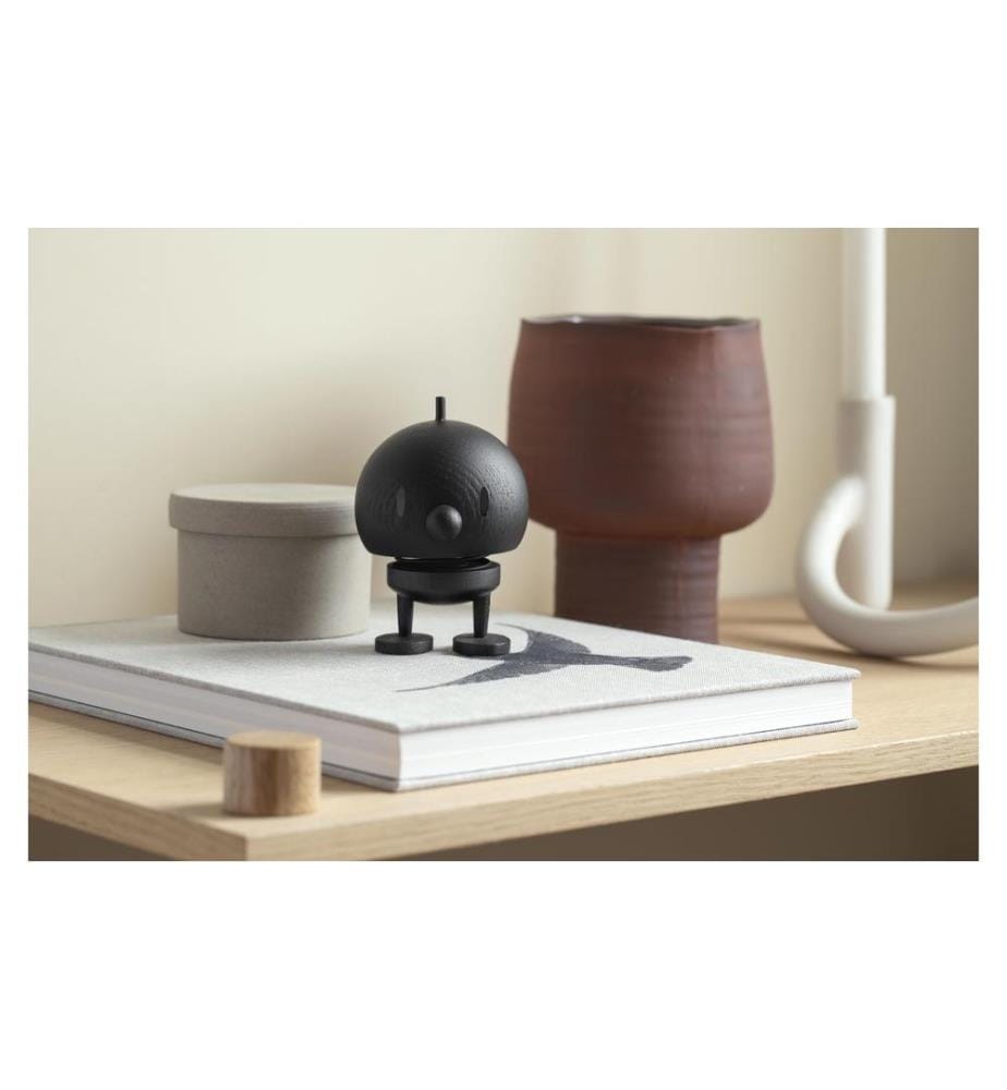 HOPTIMIST - Objet à exposer Bumble Oak M 10.8 cm, Noir