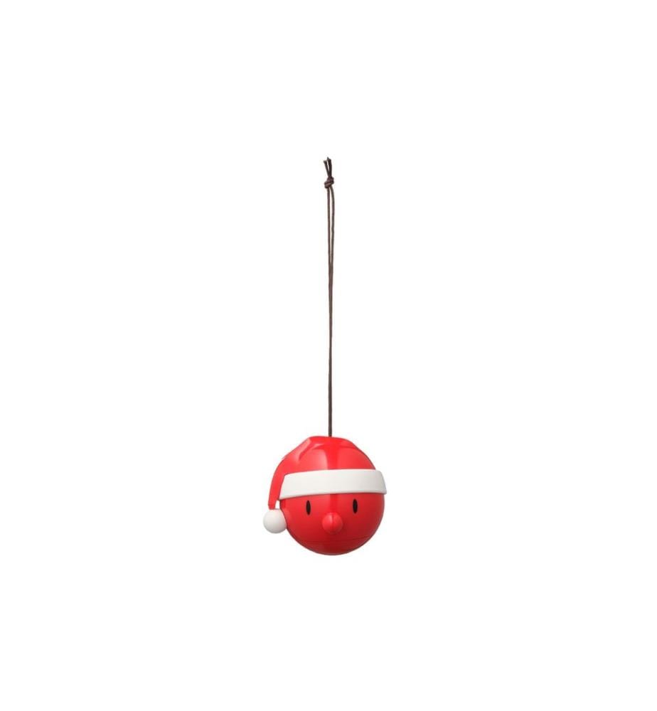 HOPTIMIST - Boule de Noël Santa 2 pièces, Rouge