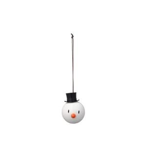 HOPTIMIST - Weihnachtskugel Schneemann 2 Stück, Weiss