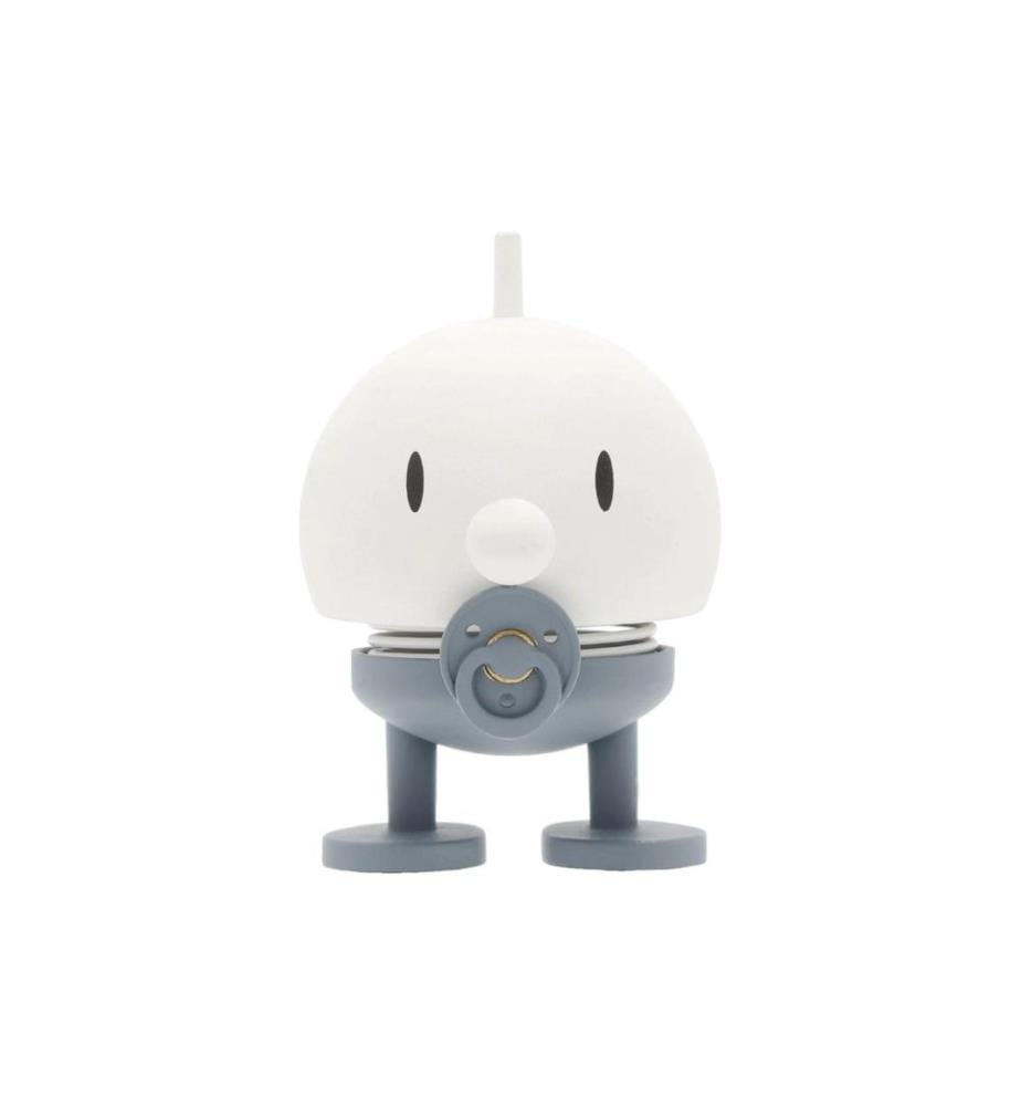 HOPTIMIST - Objet à exposer Baby Bumble S 7.5 cm, Bleu/Blanc