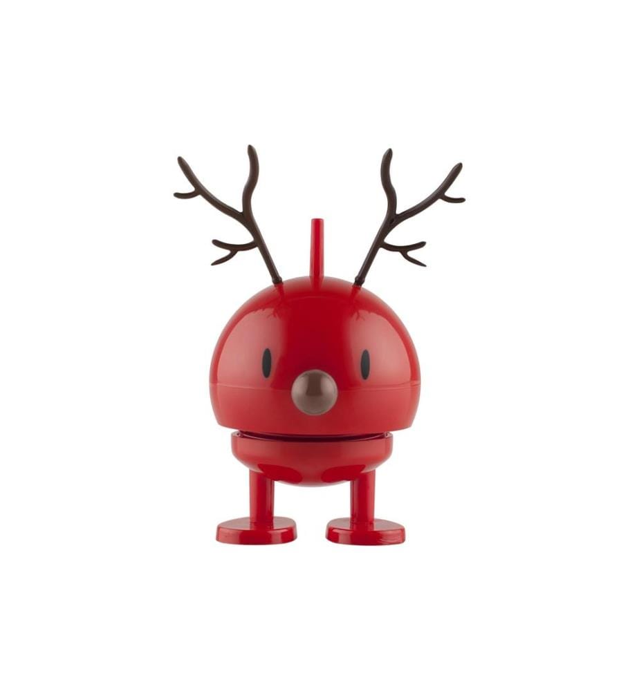 HOPTIMIST - Deko Bumble Reindeer S 5.9 cm x 9.5 cm, Rot