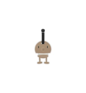 HOPTIMIST - Étiquette pour valise Chocolat/Noir