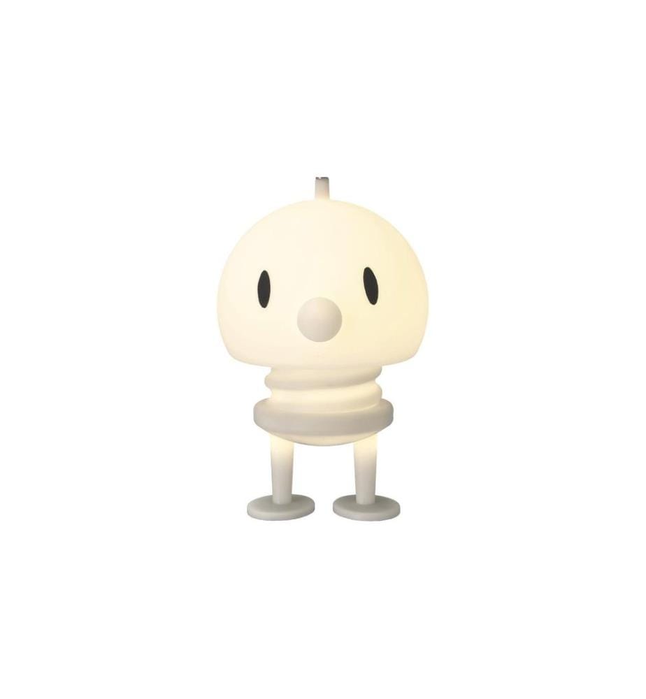 HOPTIMIST - Lampe de bureau Lampe en PE souple XL, 15 x 15 x 23 cm, Blanc