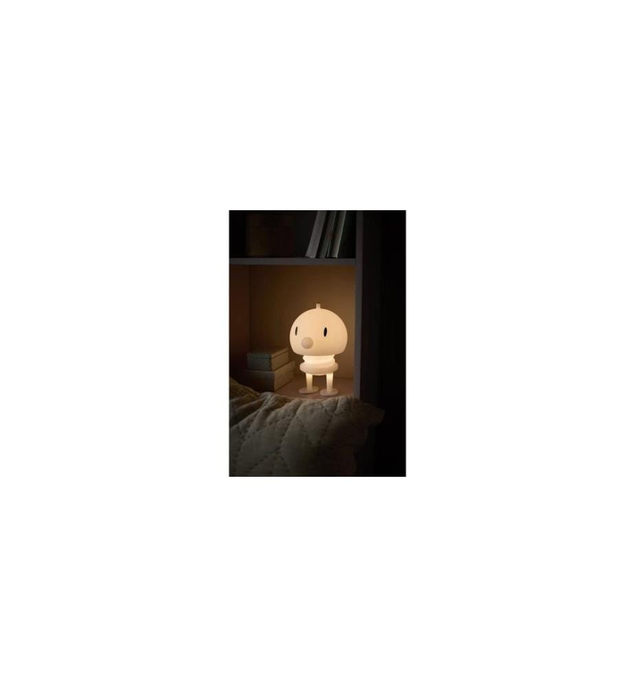 HOPTIMIST - Lampe de bureau Lampe en PE souple XL, 15 x 15 x 23 cm, Blanc