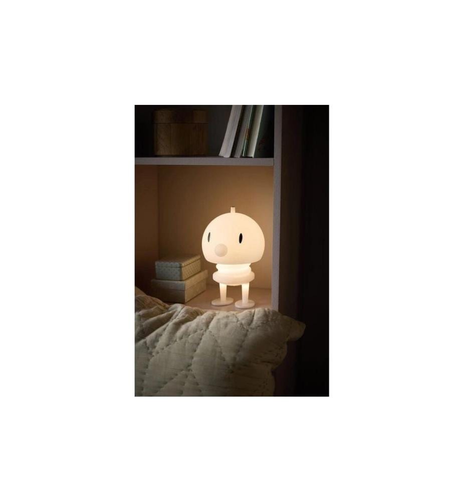 HOPTIMIST - Lampe de bureau Lampe en PE souple XL, 15 x 15 x 23 cm, Blanc
