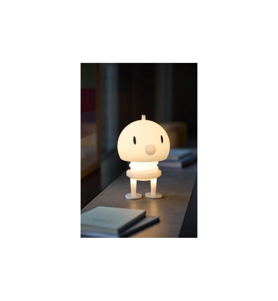 HOPTIMIST - Lampe de bureau Lampe en PE souple XL, 15 x 15 x 23 cm, Blanc