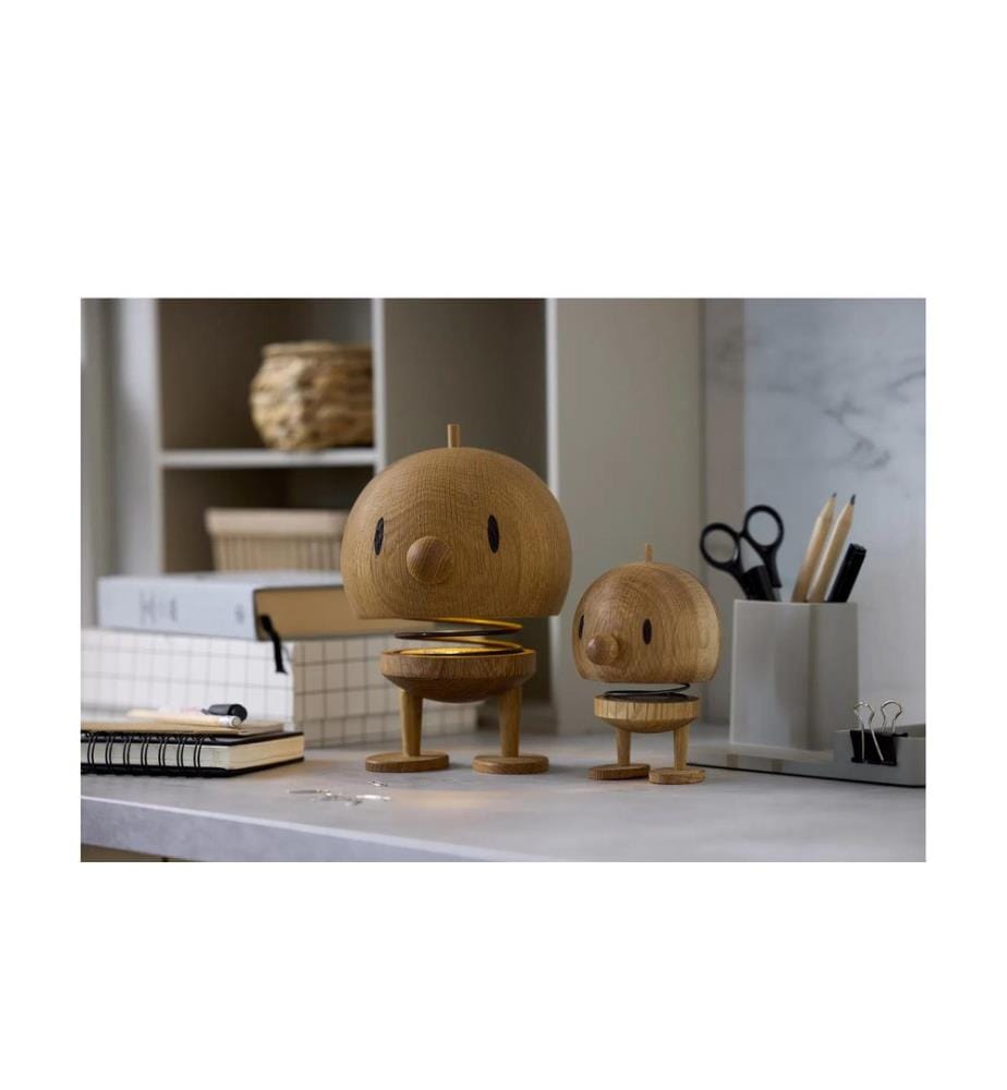 HOPTIMIST - Lampe de bureau Chêne L, 10 x 10 x 15 cm, brun