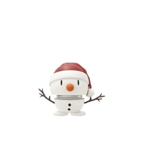 HOPTIMIST - Deko Bumble Soft Snowman S 6.2 cm x 6.9 cm, Weiss