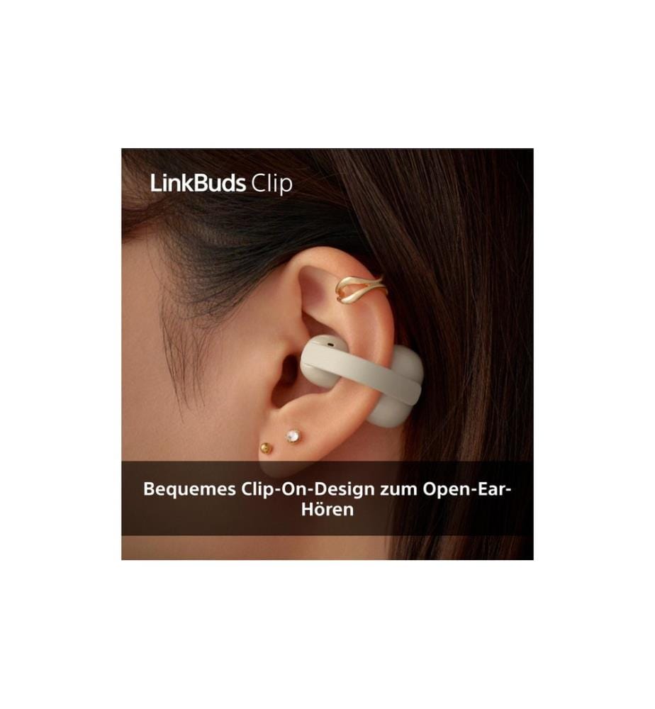 Sony Écouteurs Open-Ear LinkBuds Clip Noir