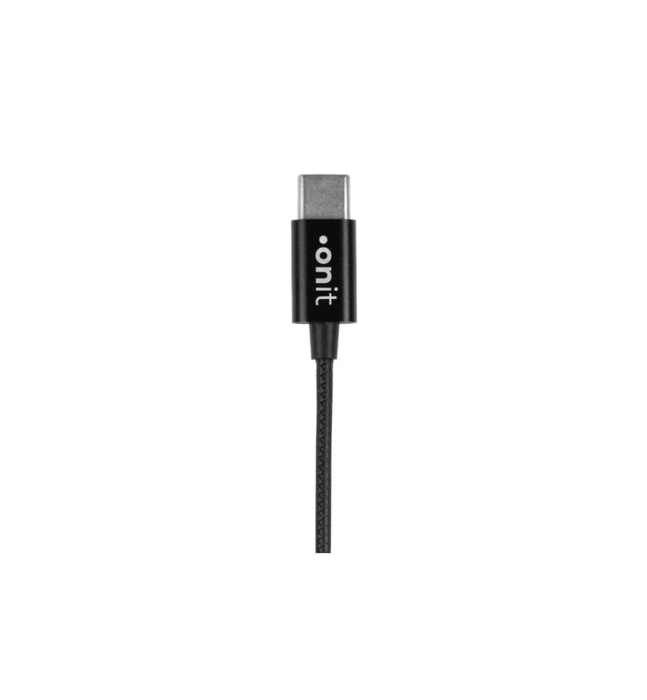 onit Écouteurs intra-auriculaires USB Type-C Noir