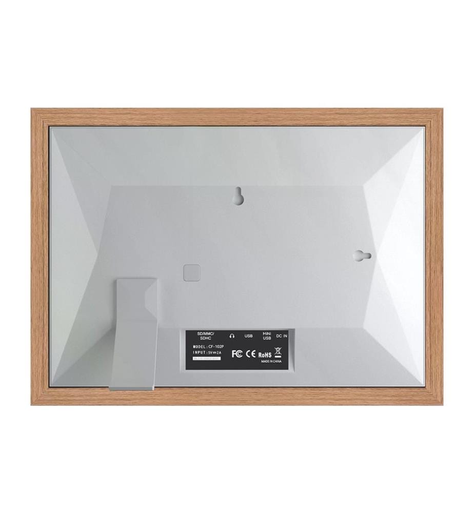 KODAK - Cadre photo numérique RCF-1012W 10 WiFi Brun clair; Blanc
