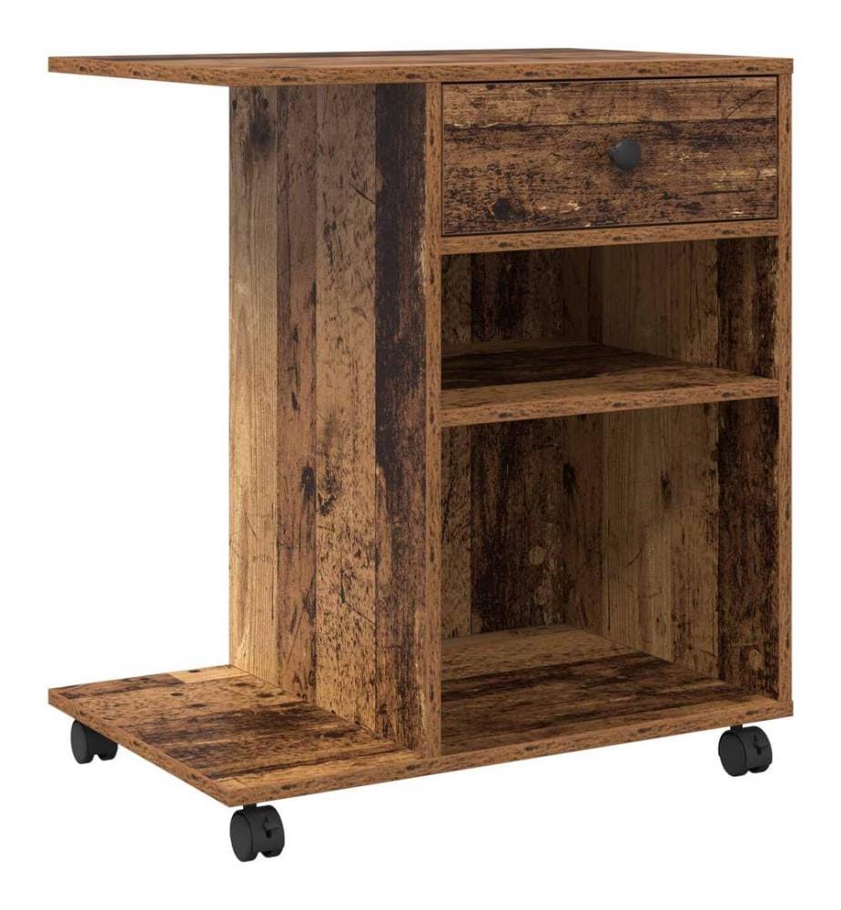 Supporto per stampante con cassetto Legno antico 60 x 40 x 68,5 cm