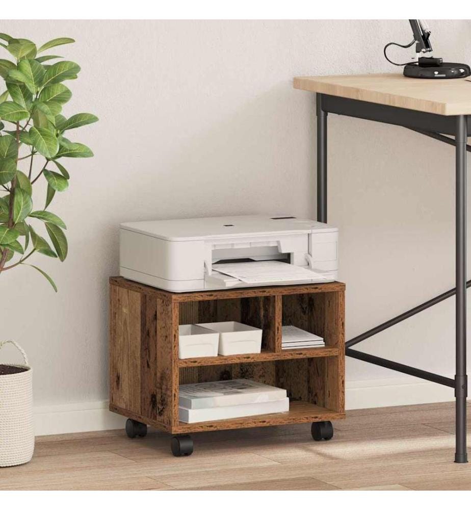 Supporto per stampante Legno antico 41 x 32 x 33.5 cm