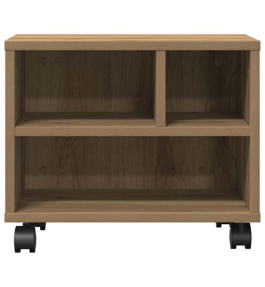 Supporto per stampante Quercia artigianale 41 x 32 x 34,5 cm