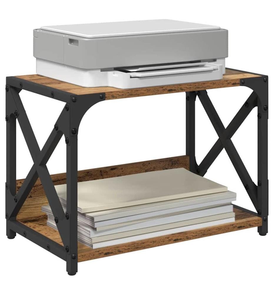 Supporto per stampante Legno antico 44 x 26 x 31.5 cm
