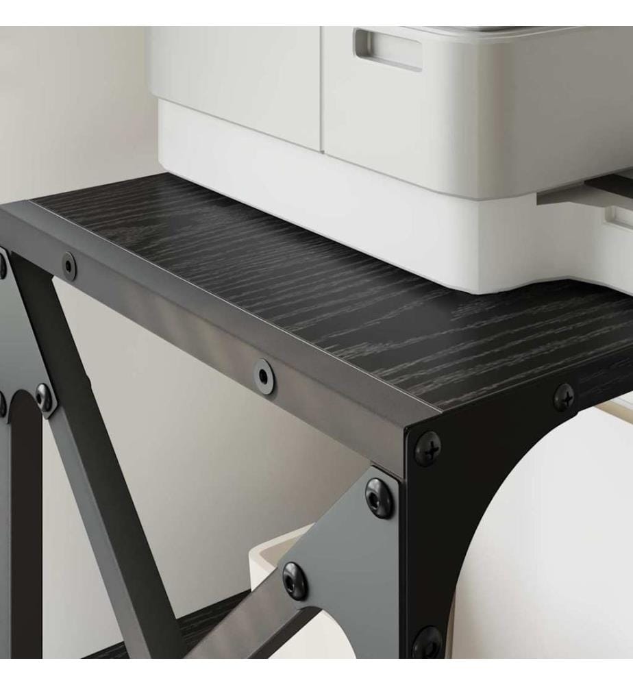 Supporto per stampante Quercia nera 44 x 26 x 31.5 cm