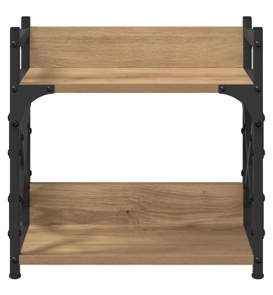 Supporto per stampante Quercia artigianale 40 x 20 x 40 cm