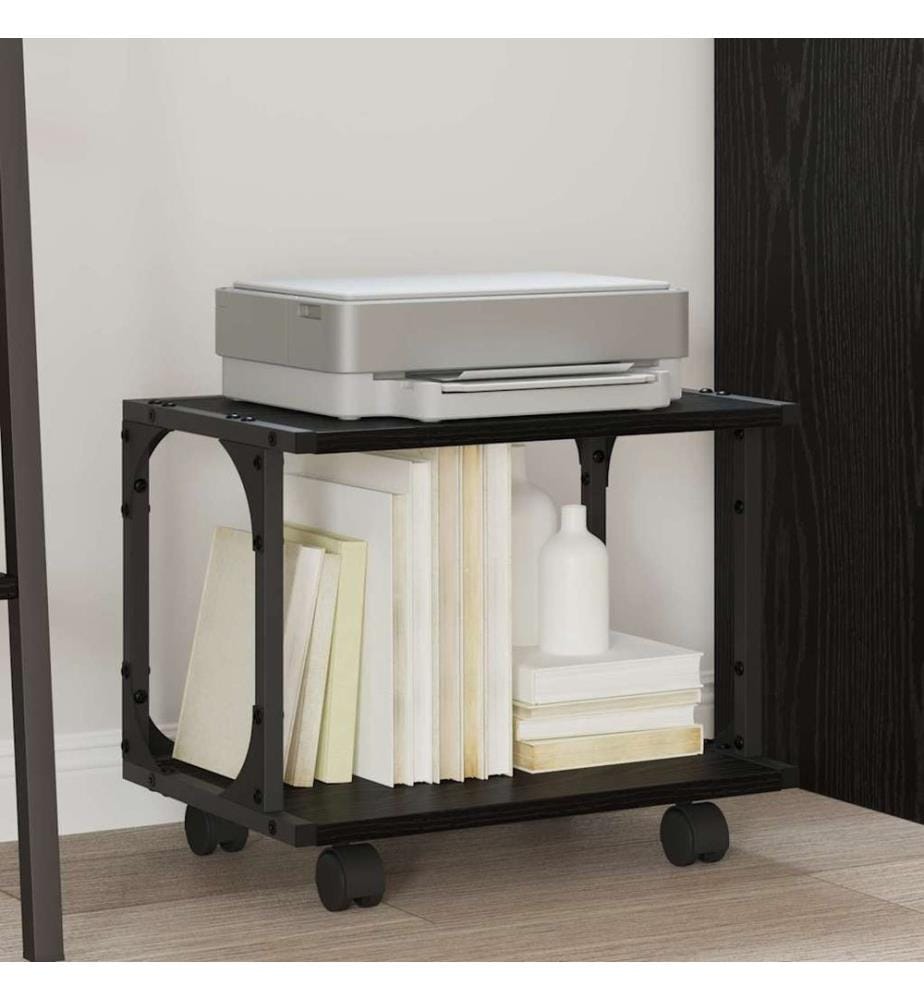 Supporto per stampante Quercia nera 41 x 28 x 33.5 cm