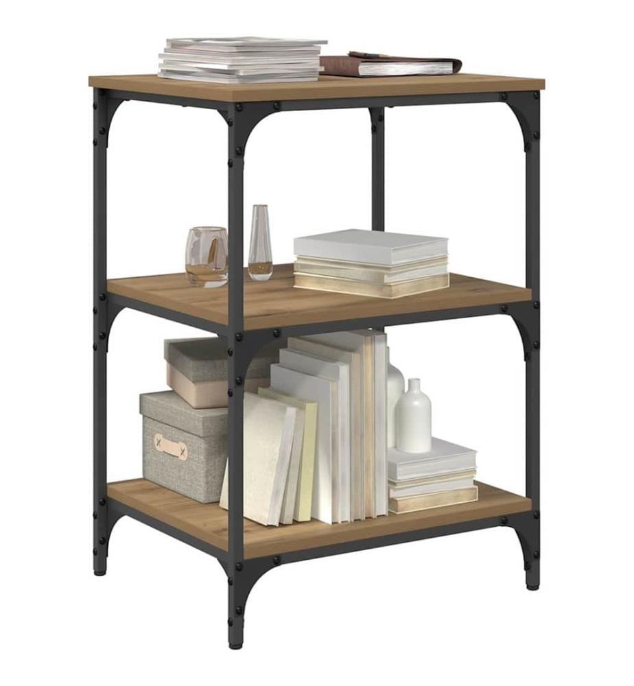 Supporto per stampante Quercia artigianale 50 x 41 x 75 cm
