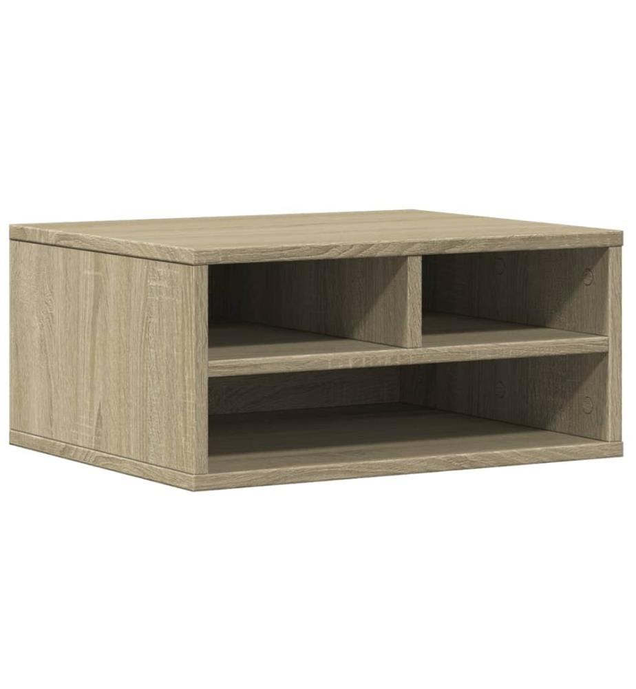 Supporto per stampante quercia sonoma 49x40x22,5 cm legno ingegneria