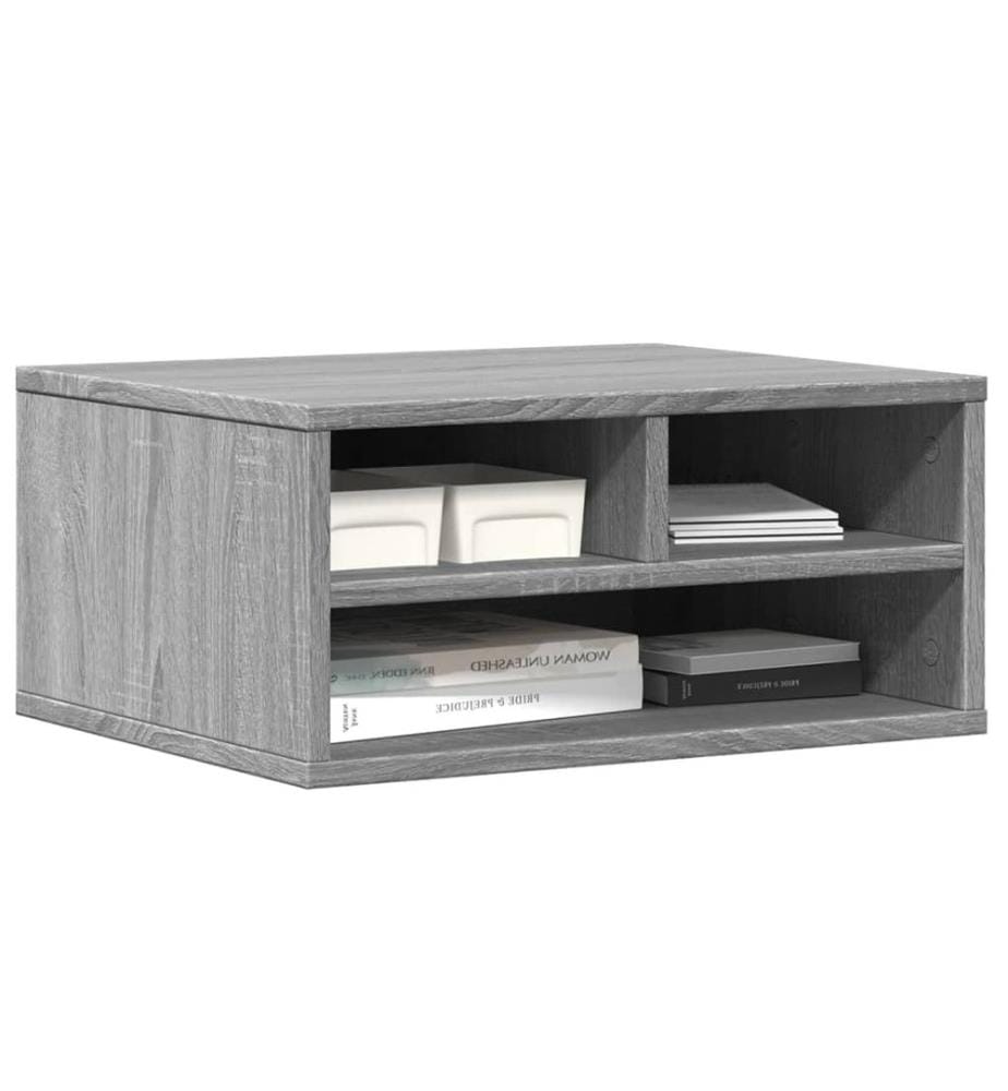 Supporto per stampante sonoma grigio 49x40x22,5cm legno di ingegneria