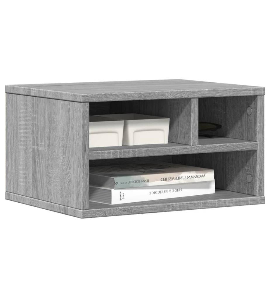 Supporto per stampante sonoma grigio 40x32x22,5cm legno di ingegneria