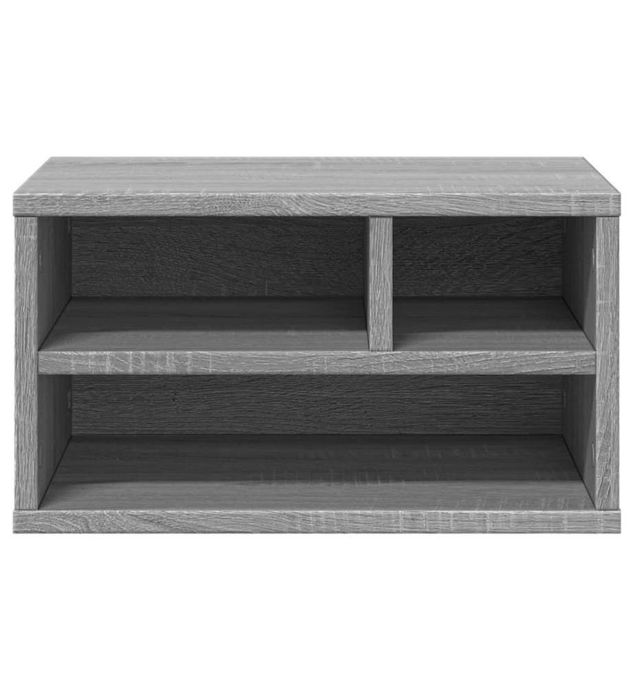 Supporto per stampante sonoma grigio 40x32x22,5cm legno di ingegneria