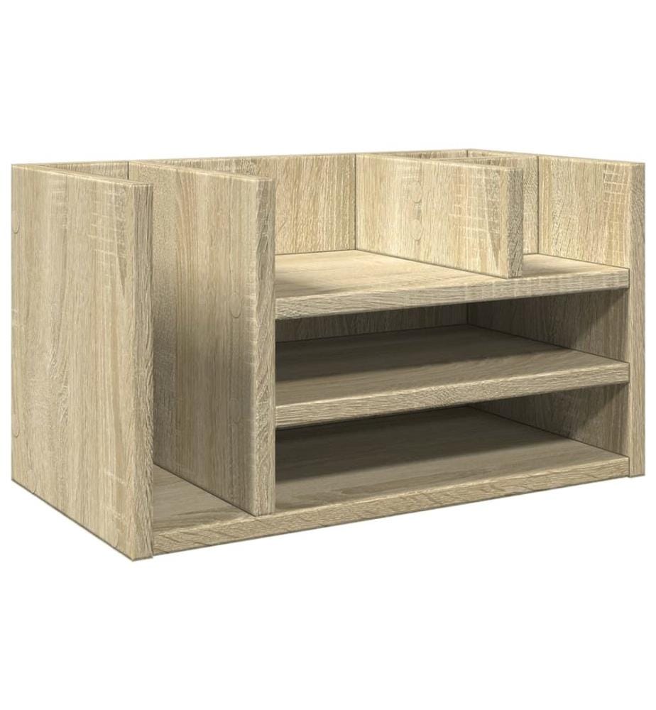Schreibtisch-Organizer Sonoma-Eiche 44,5x24x25 cm Holzwerkstoff