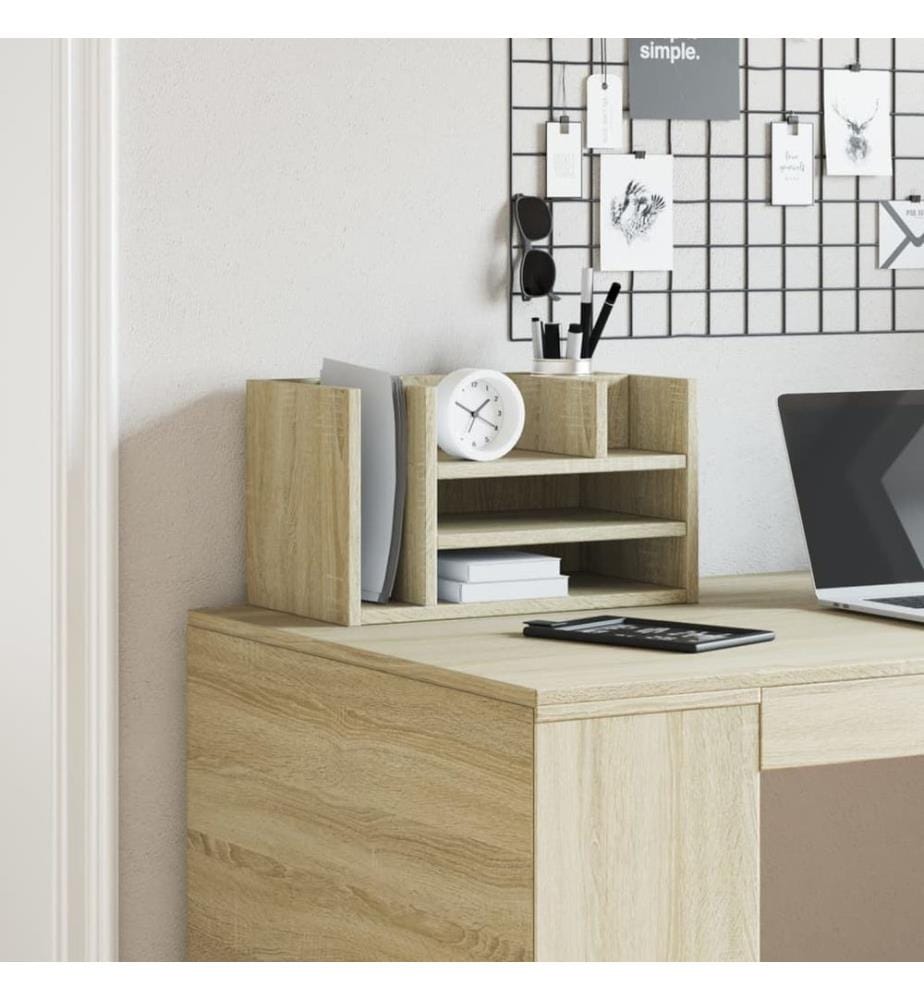Schreibtisch-Organizer Sonoma-Eiche 44,5x24x25 cm Holzwerkstoff