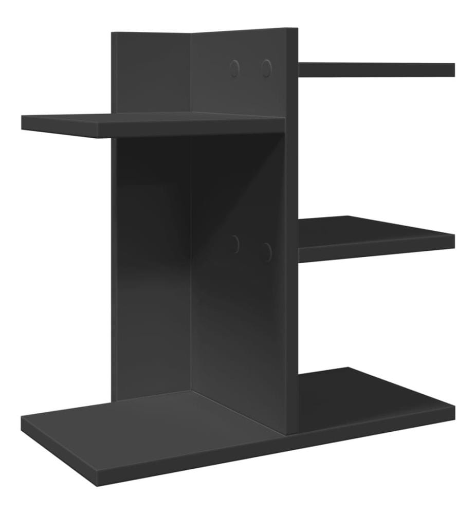 Organizzatore da ufficio nero 42x21,5x42 cm legno ingegnerizzato