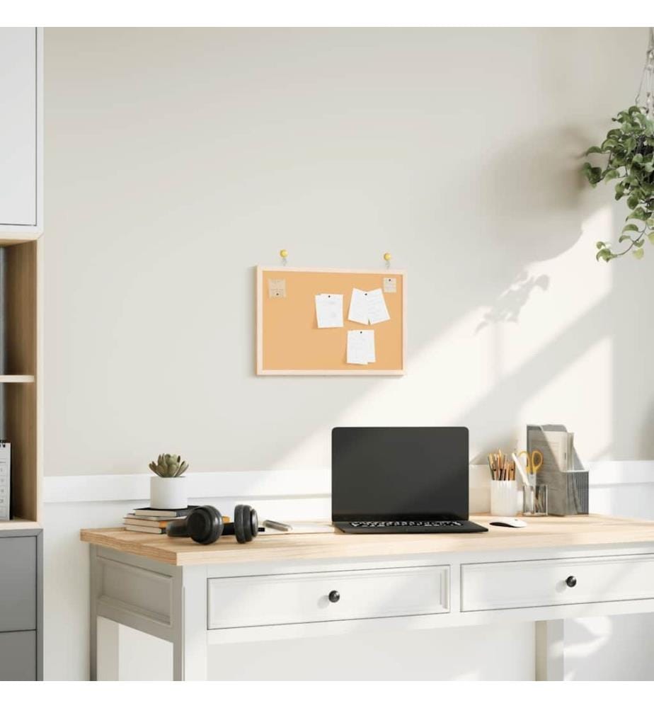 Cork board with solid pine wood frame 40x30 cm