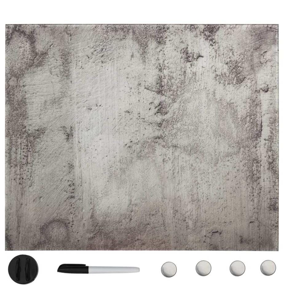 Tableau noir magnétique mural Verre 40x40 cm