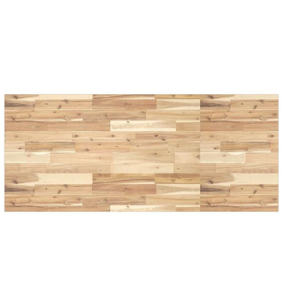 Piano per scrivania non trattato 140x60x2 cm legno di acacia massiccio