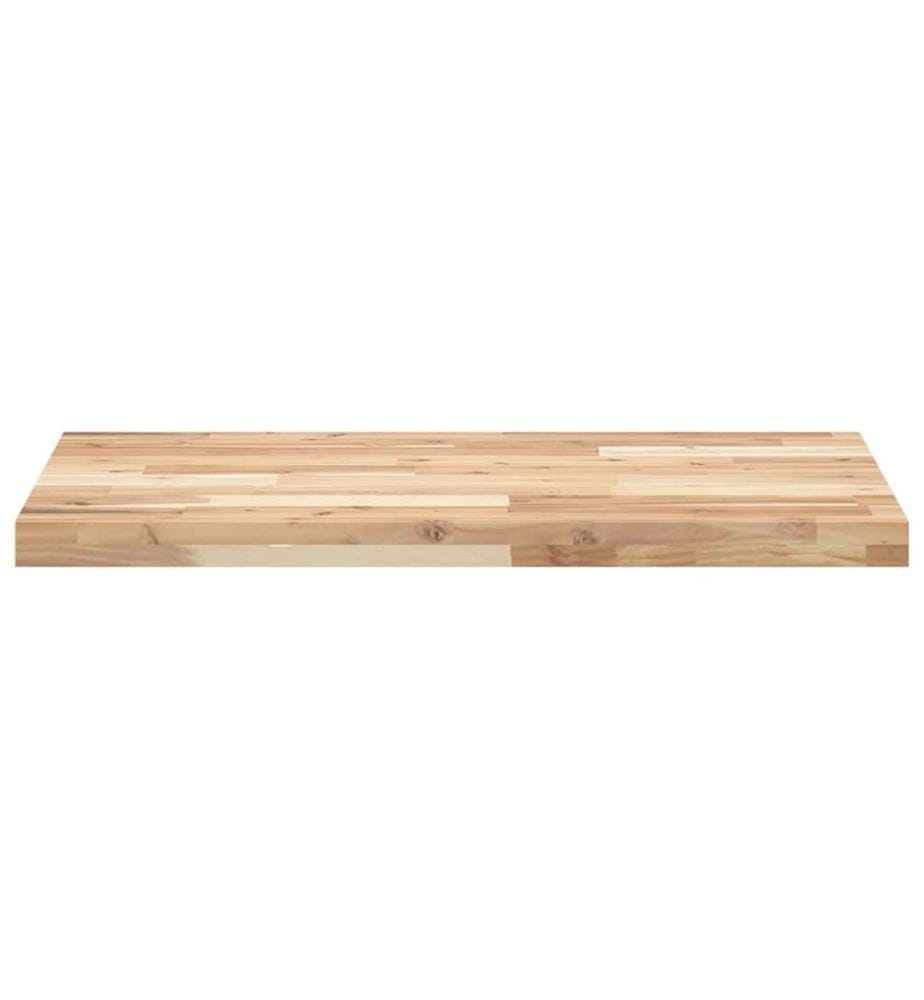 Piano per scrivania non trattato 120x50x4 cm legno di acacia massiccio