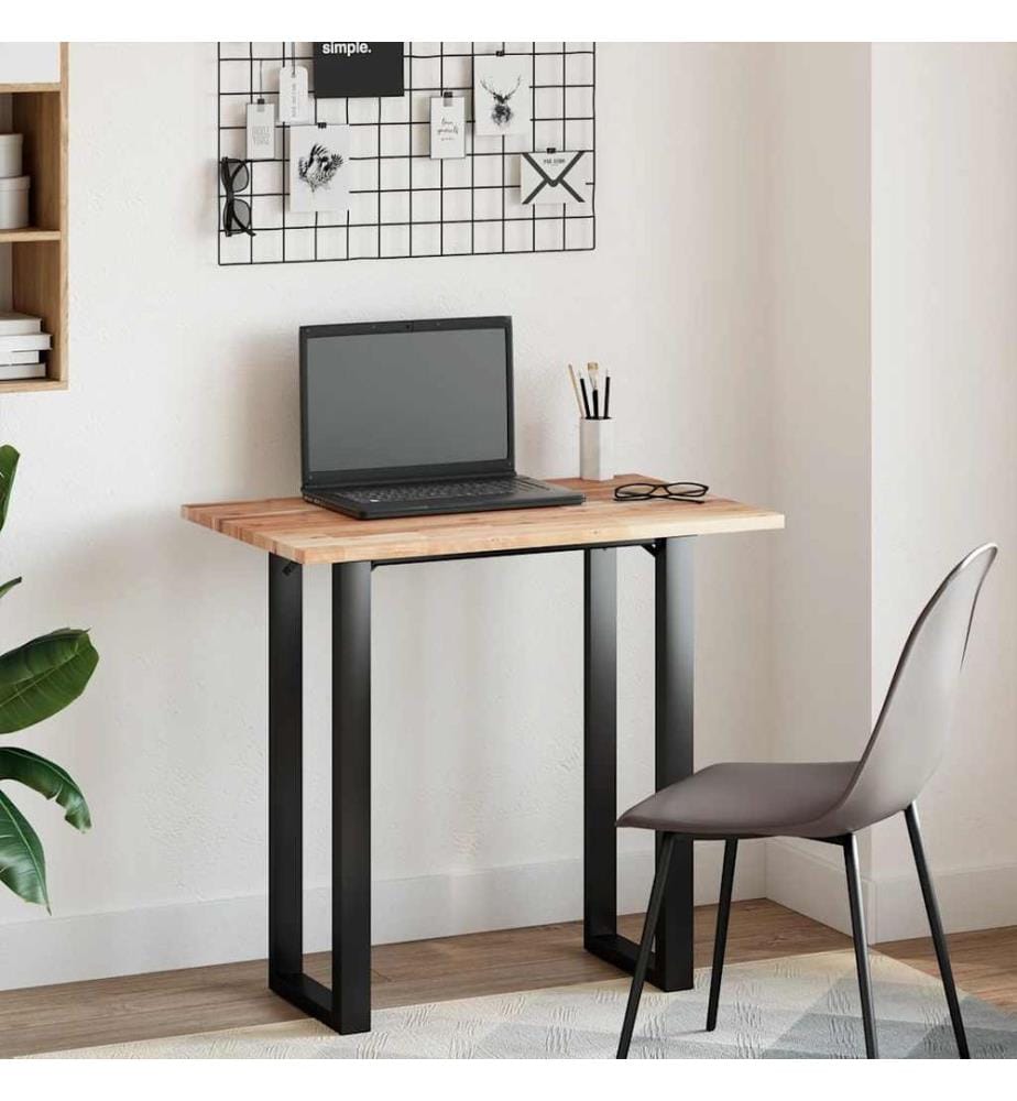 Dessus de bureau fini à l'huile 100x50x2cm bois d'acacia massif